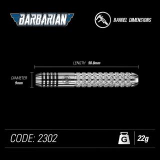 Набор стальных дротиков Winmau Barbarian 22gr, есть в наличии. Дартс ...