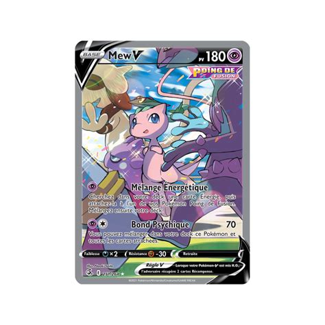 Mew V Pv Carte Ultra Rare Full Art Alternative P