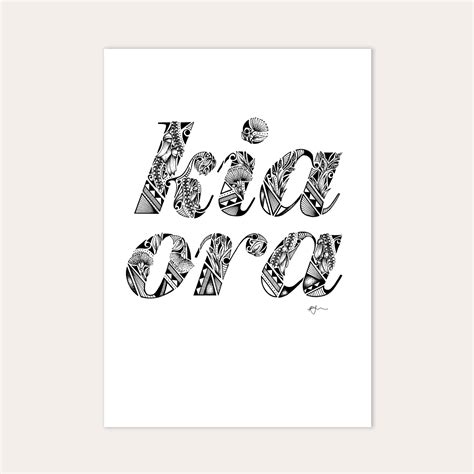Kia Ora from NZ Print – katehursthouse