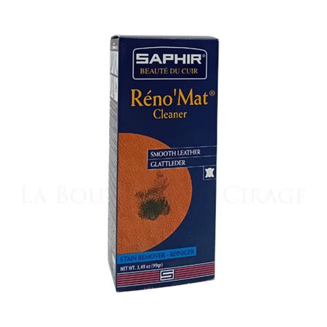 Reno'Mat nettoyant cuir saphir - Élimine les résidus de cuir Couleur ...