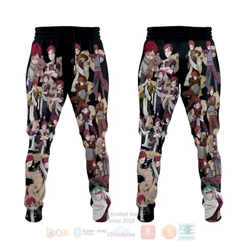 HOT Naruto Gaara Fleece Characters Anime Jogger Pants Boxbox Branding Luxury T Shirts Online