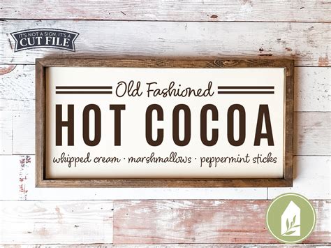 SVG Files Hot Cocoa SVG Autumn Svg Rustic Svg Fall Svg Etsy