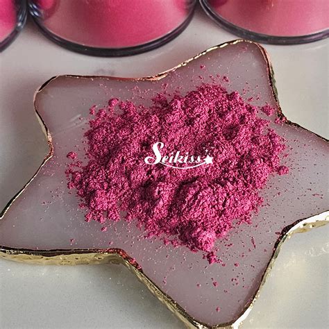 Berry Fuchsia Mica Powder for Resin, Alcohol Ink, Epoxy, Wax Melts - P