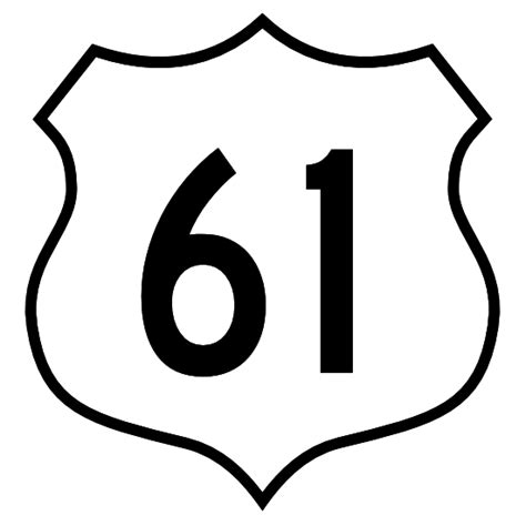 Highway 61 Sign Sticker