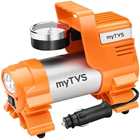 MyTVS Heavy Duty Metal Electric Tyre Inflator For Car 150Psi Double