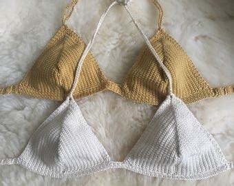 Bikini Top Pdf Crochet Pattern Halter Bikini Top With Net