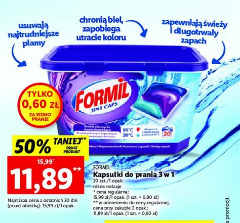 Tabletki Do Prania Kolor Formil 3in1 Caps Cena Promocje Opinie