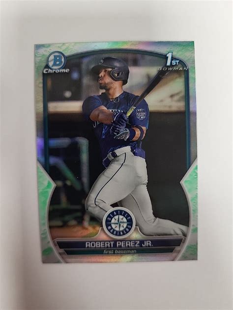 2023 Bowman Chrome Robert Perez Jr Lunar Glow Refractor BCP 124