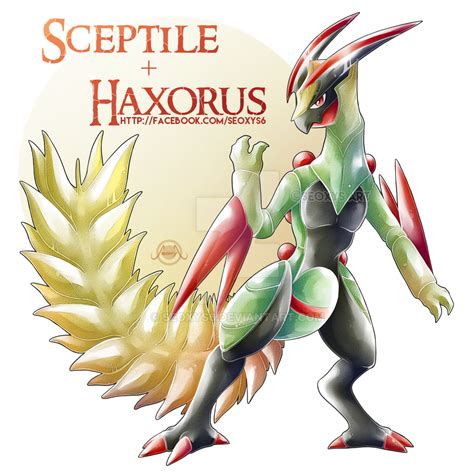 Haxorus X Sceptile By Seoxys6 On Deviantart Pokemon Fusion Pokemon Fusion Art Pokemon Art