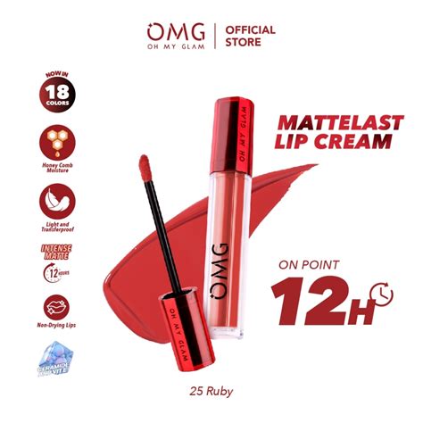 Jual OMG OH MY GLAM Matte Kiss Lip Cream 3 5gr OMG Oh My Glam Matte