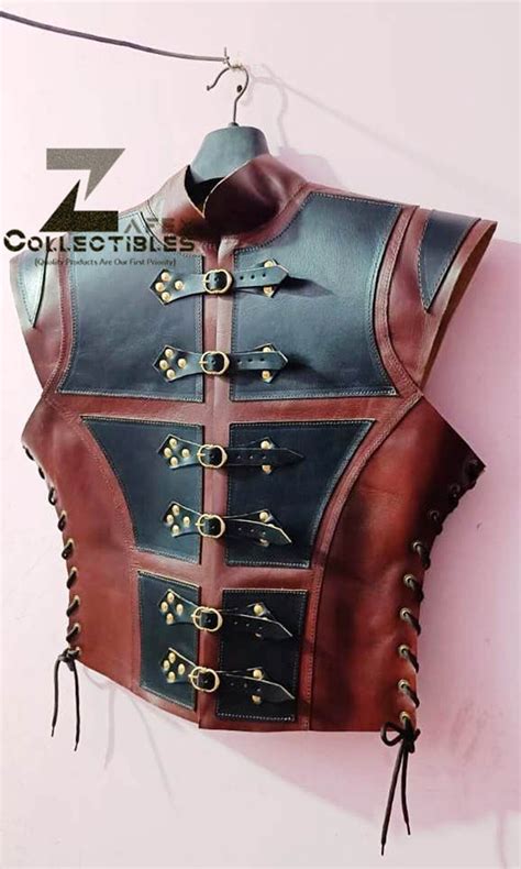 Medieval Reinforced Leather Jerkin For Men A Larp Fantasy Etsy