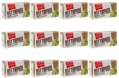 Чистые традиции Мыло туалетное Дегтярное, 140 гр, 12 шт купить на OZON ...