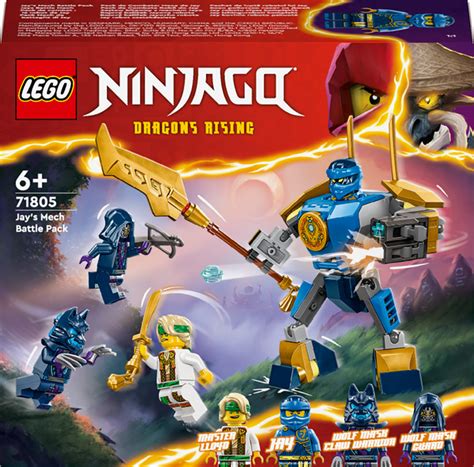 Конструктор LEGO NINJAGO Боевой набор робота Джея 78 деталей (71805 ...