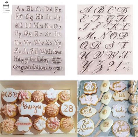 Cake Cookie Letter Stamps Alphabet Cookies Fondant Letters Fondant