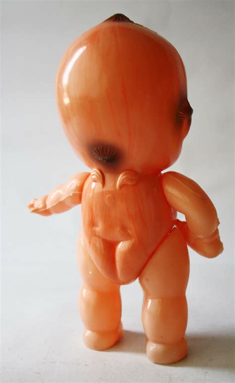 VERY RARE VINTAGE S NAKED BABY DOLL BIG EYES HARD PLASTIC GREEK