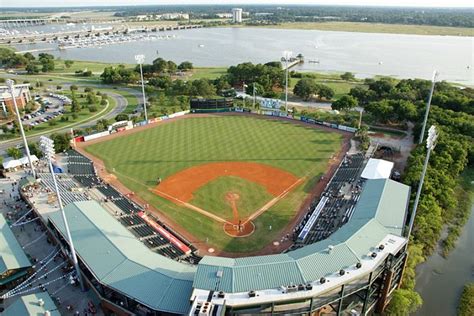 The Riverdogs minor league baseball team in Charleston - their stadium overlooks the Ashley ...