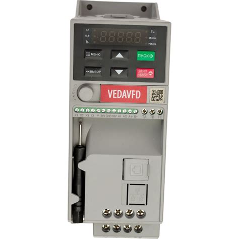 Преобразователь частоты VEDA VFD vf-51-pk75-0004-s2-e20-b-h, 0,75квт ...