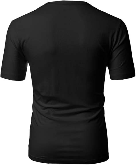 H2H Mens Casual Slim Fit Short Sleeve T-Shirts, Cmtts0197-black, Size ...