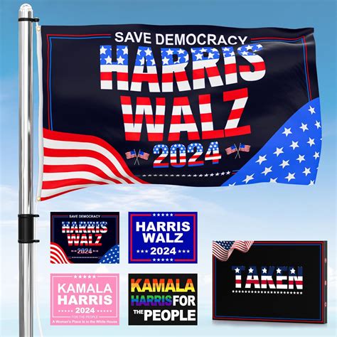 Taken Kamala Harris Waltz Flag X Ft Kamala Harris For President