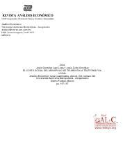 Costo Social Pdf An Lisis Econ Mico Universidad Aut Noma