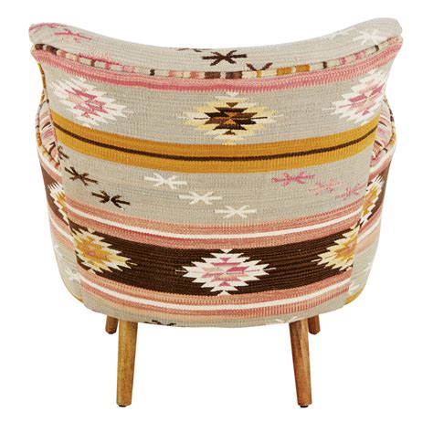 Fauteuil En Kilim Multicolore Uxmal Maisons Du Monde