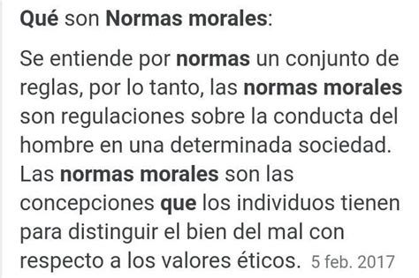 Que Son Las Normas Morales Brainlylat