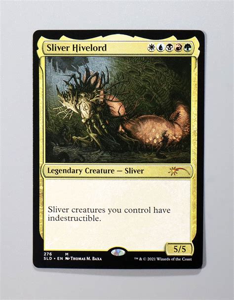 Sliver Hivelord From Secret Lair Drop Sld Hologram Mtg Proxy Magic