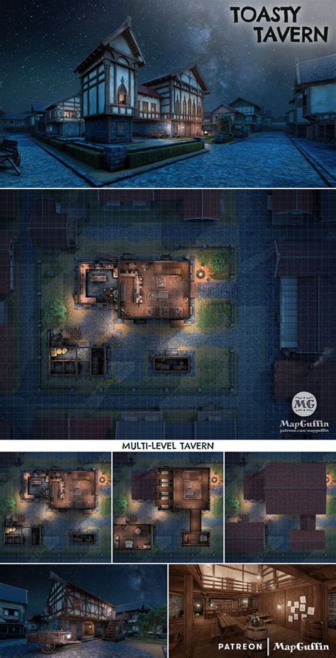 Animated Tavern Map for DnD and Tabletop Games