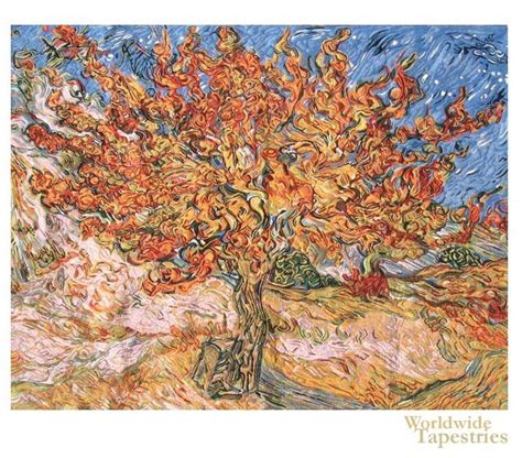 The Mulberry Tree II Van Gogh Art Tapestries Worldwide Tapestries