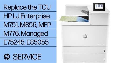 HP Color LaserJet Enterprise M856 Replace The Toner Collection Unit