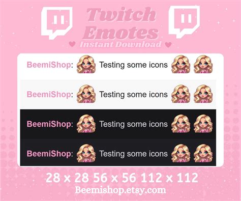 Twitch Emotes Discord Emote Blonde Girl Emotes Doll Cute Pretty Twitch Adorable Wave Waving Hi