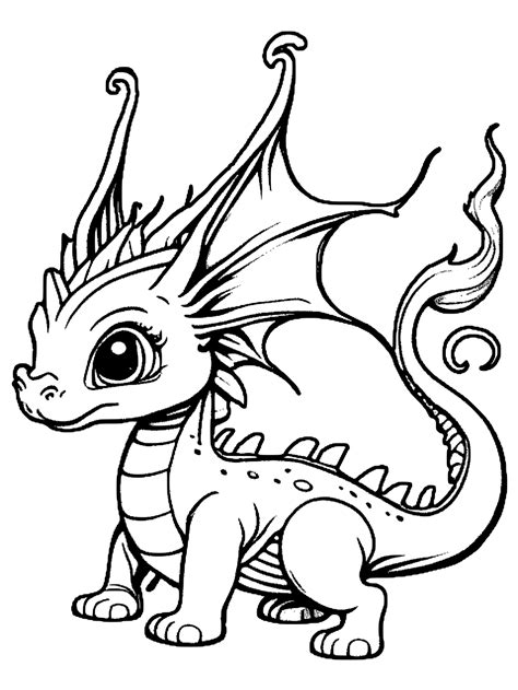 Dragonlandia Dragons Coloring Page · Creative Fabrica