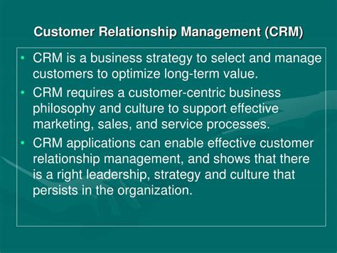 Customer Relationship Management Process Ppt