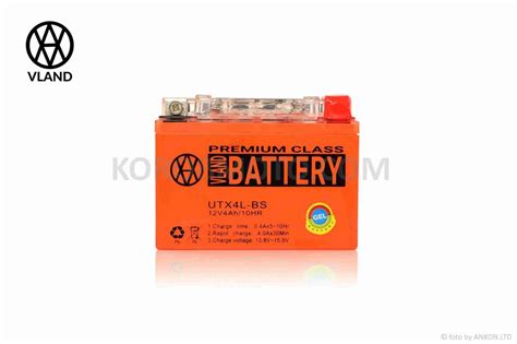 АКБ GEL 12V 4A 113-70-85mm UTX4L-BS (YTX4L-BS) "VLAND" (2023) (ID ...