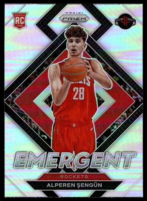 Panini Prizm Emergent Silver Alperen Sengun Rookie Houston