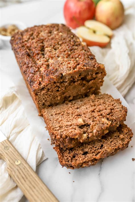 Whole Wheat Apple Bread With Date Topping Pure And Plant Based