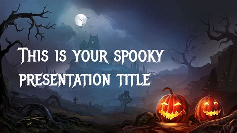 Halloween Casa Encantada Plantilla Powerpoint Gratis Y Tema De Google