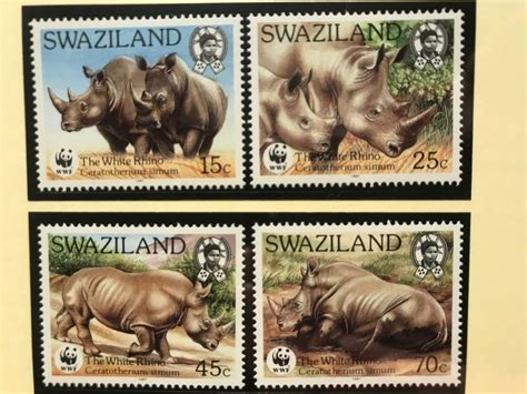 Wwf Swasiland Breitmaulnashorn Satz Postfrisch Kaufen Auf Ricardo