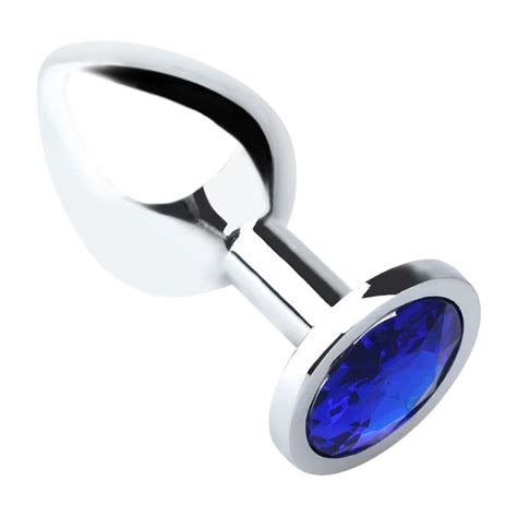 KA701RY Med Royal Blue Gem Anal Plug Flirtitonlinestore