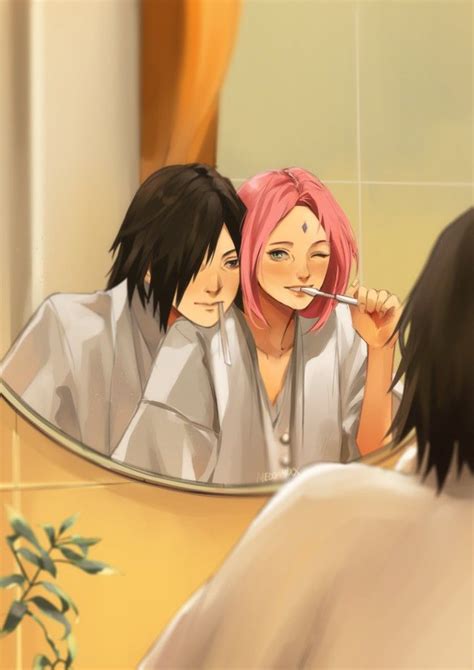 Sasusaku Fanart Em 2023 Personagens De Anime Feminino Anime Desenho