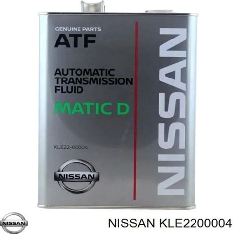 Масло трансмиссионное Nissan ATF Matic Fluid D Синтетическое 4 л KLE2200004
