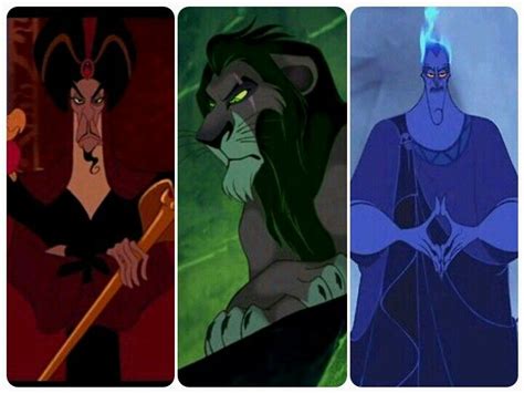 The Kings Of Darkness Jafar Scar Hades Red Green Blue Aladdin