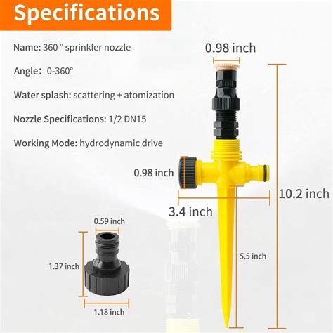 Купити Автоматична система поливу, що обертається на 360°, Спринклер ...