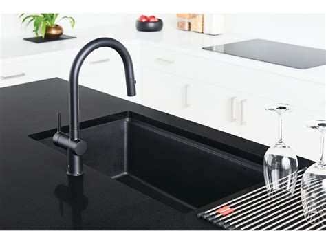 Franke City Fragranite Single Bowl Mm Undermount Sink Matte Black