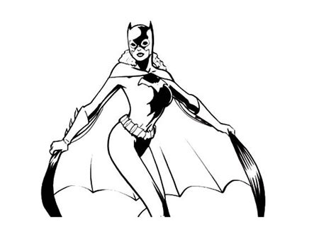 Dibujo Para Colorear De Batgirl