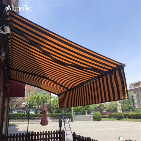 Alunotec Motorized Vertical Curtain Cassette Retractable Awning Outdoor