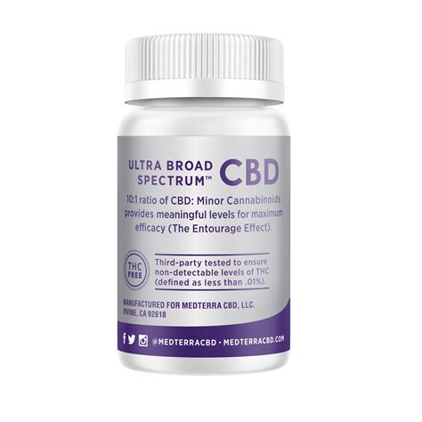 Medterra Ultra Broad Spectrum Liquid Capsules 30ct 1500mg Cbd Cbd Market