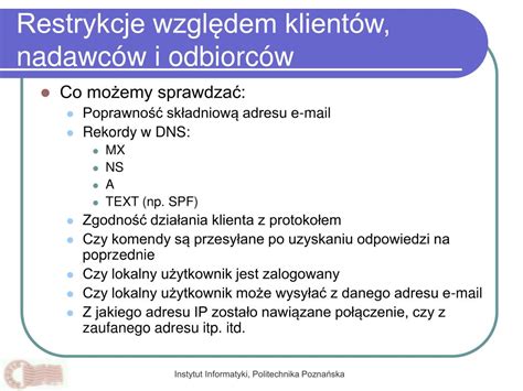 Ppt Konfiguracja Serwera Poczty Elektronicznej Powerpoint