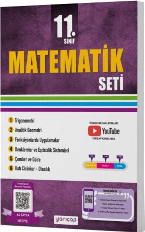 YarıÇap Yayınları 11 Sınıf Matematik Seti Kitapİşler İşler