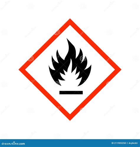 Vector Illustration Ghs Hazard Pictogram Stock Vector Illustration Of